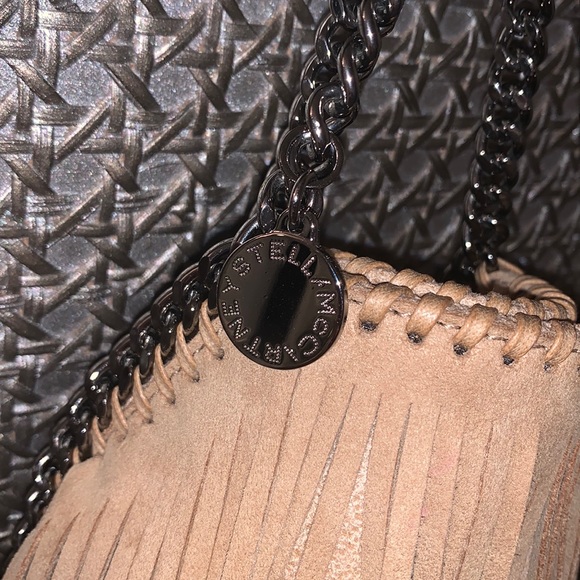 COPY - Stella McCartney Falabella Mini Fringe Tote Bag, Taupe - Picture 3 of 6